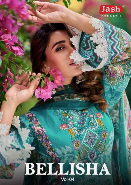 Jash Bellisha Vol 4 Cotton Dress Material 10 pcs Catalogue