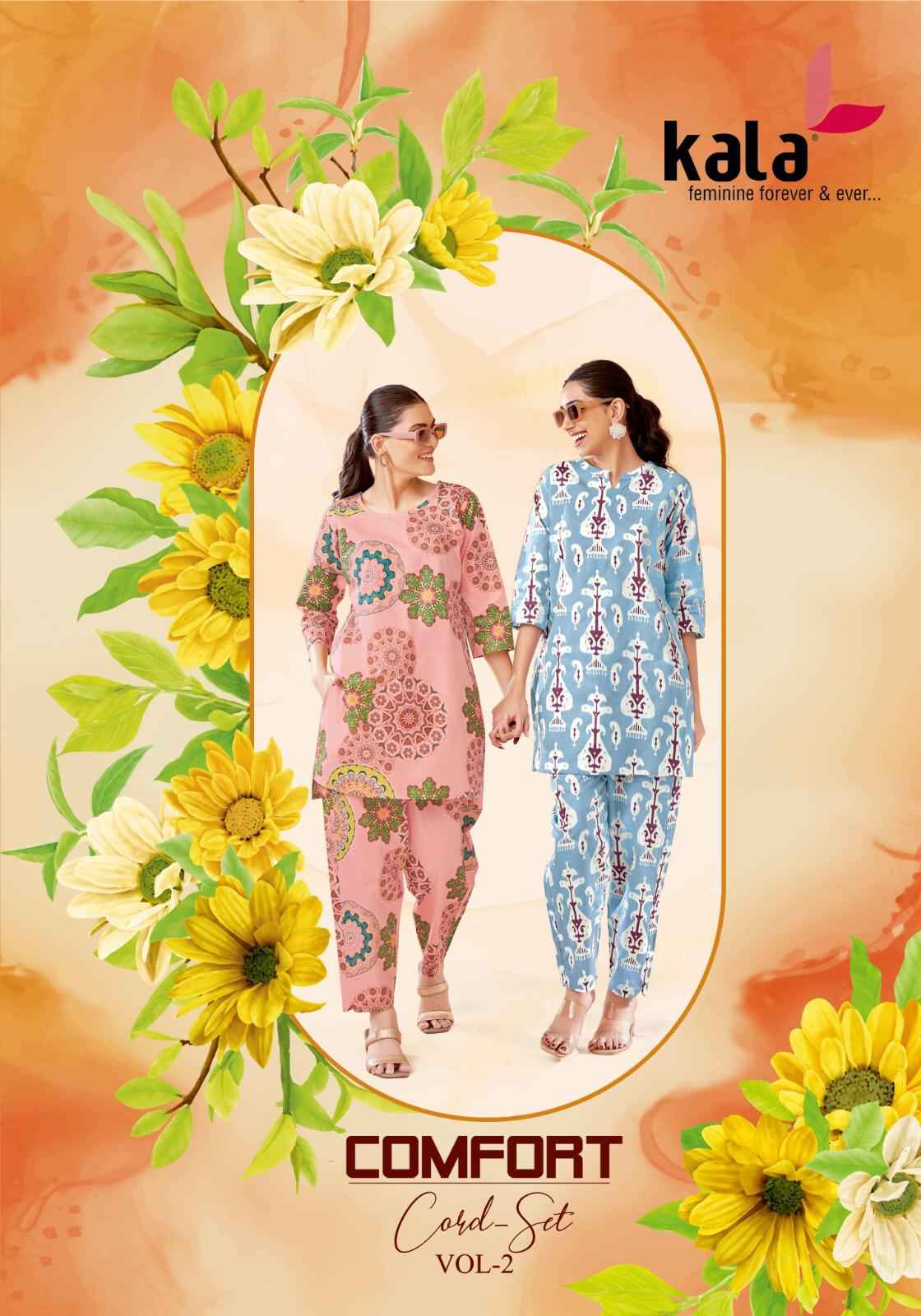 Kala Comfort Vol 2 Cotton Co Ord Set 12 pcs Catalogue