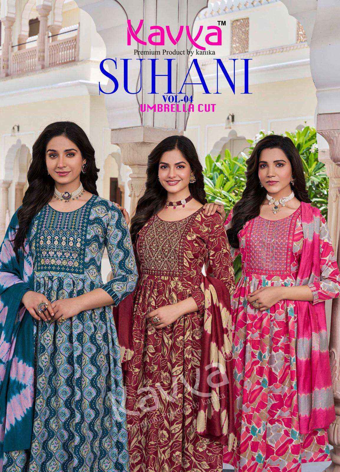 Kavya Suhani Vol 4 Viscose Kurti Combo 10 pcs Catalogue