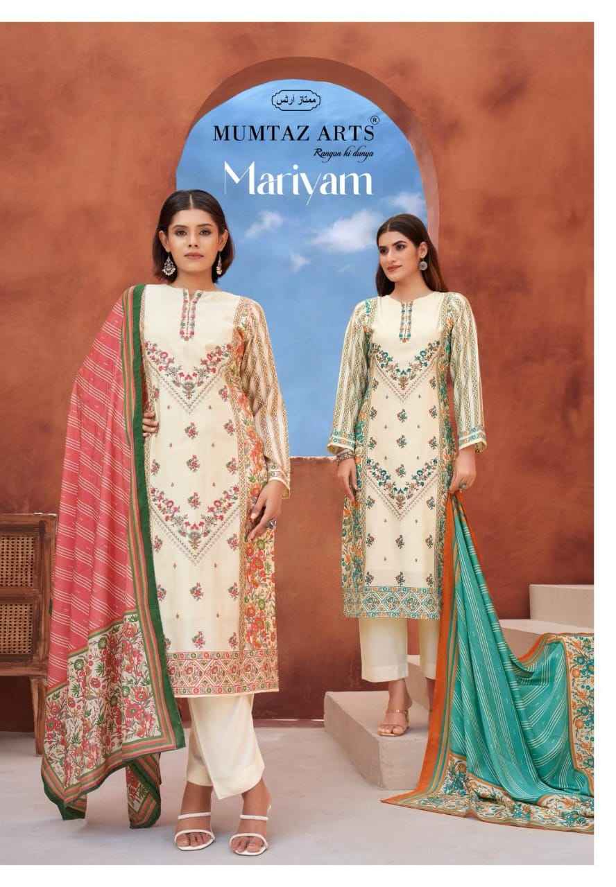 Mumtaz Arts Mariyam Viscose Rayon Dress Material 4 pcs Catalogue