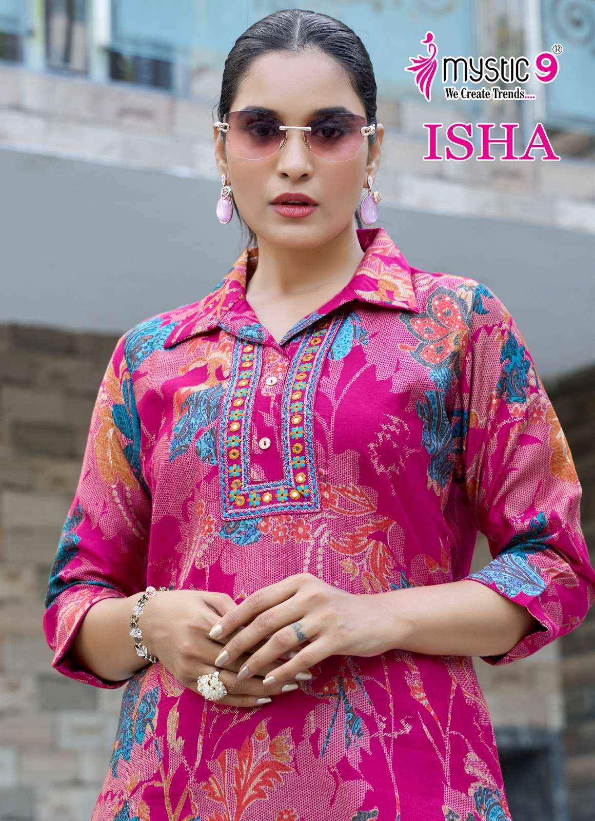 Mystic 9 Isha Vol 1 Fancy Co Ord Set 8 pcs Catalogue