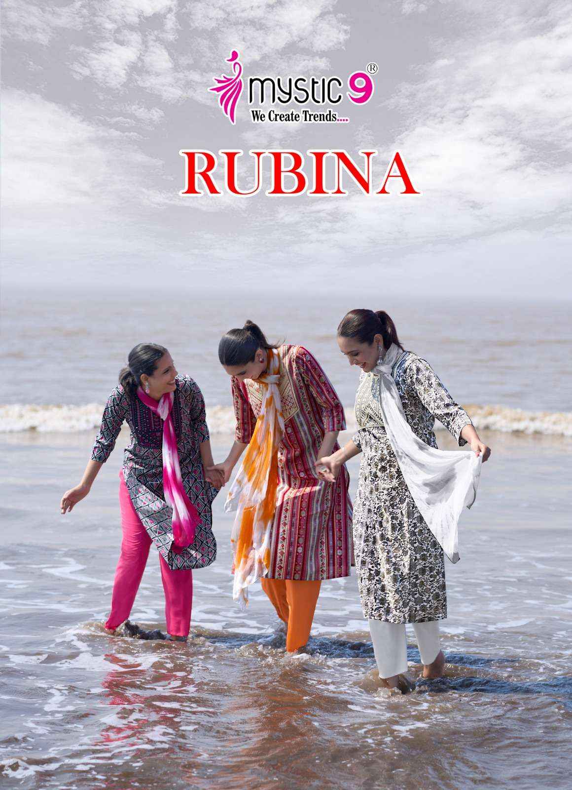 Mystic 9 Rubina Vol 9 Rayon Kurti Combo 8 pcs Catalogue