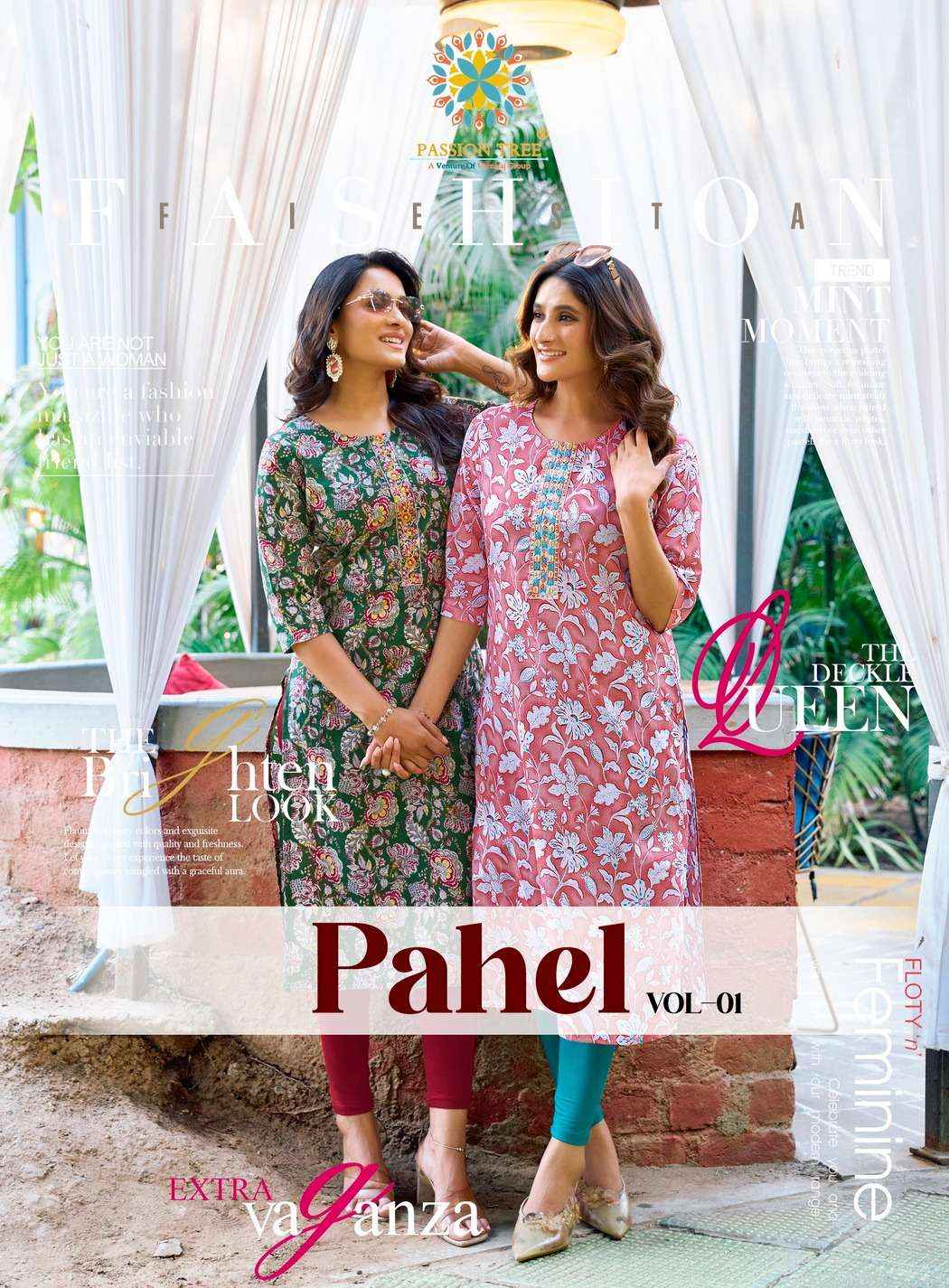 Passion Tree Pahel Vol 1 Cotton Kurti 7 pcs Catalogue