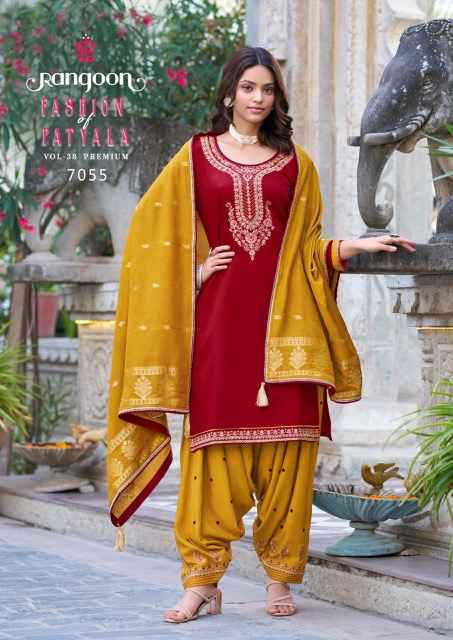 Rangoon Fashion Of Patiyala Vol 38 Jam Silk Kurti Combo 6 pcs Catalogue