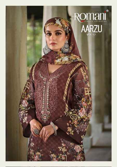 Romani Aarzu Vol 17 Cotton Dress Material 8 pcs Catalogue