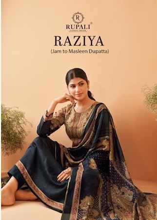 Rupali Fashion Raziya Jam Satin Dress Material 4 pcs Catalogue