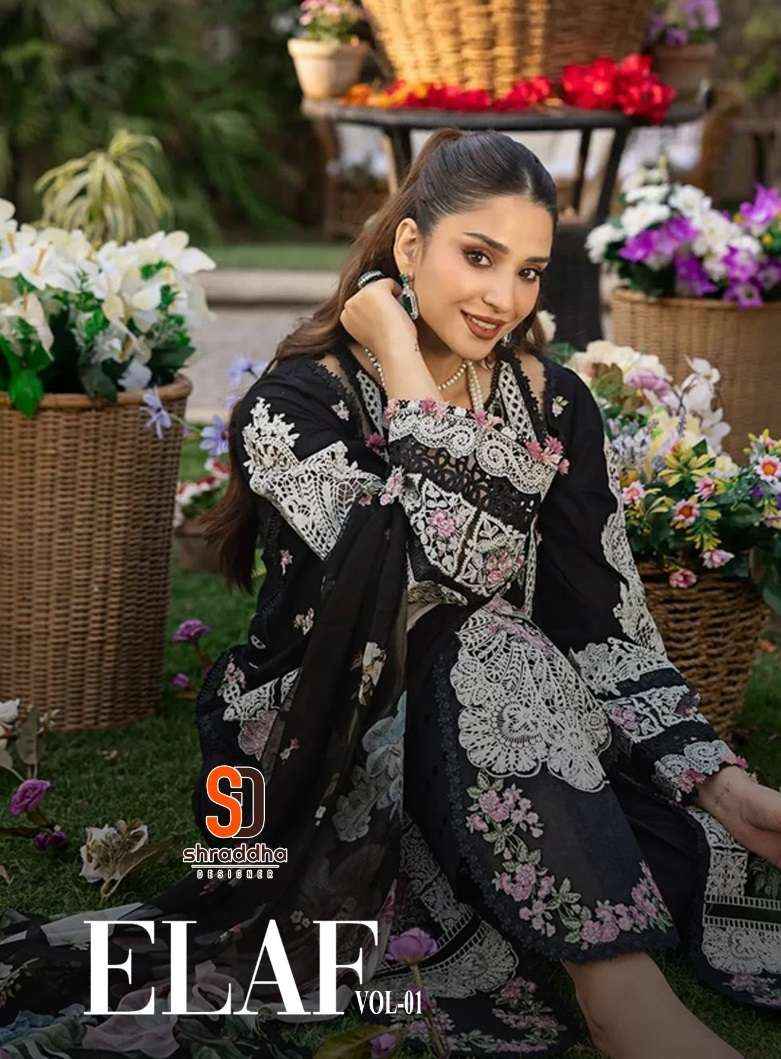 Shraddha Designer Elaf Vol 1 Cotton Dress Material 4 pcs Catalogue