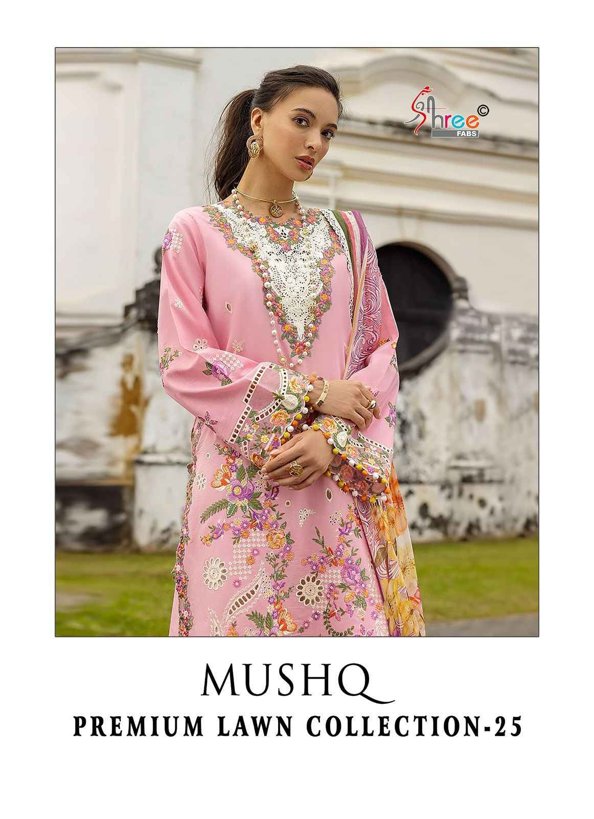 Shree Fabs Mushq 25 Lawn Cotton Dress Material 5 pcs Catalogue