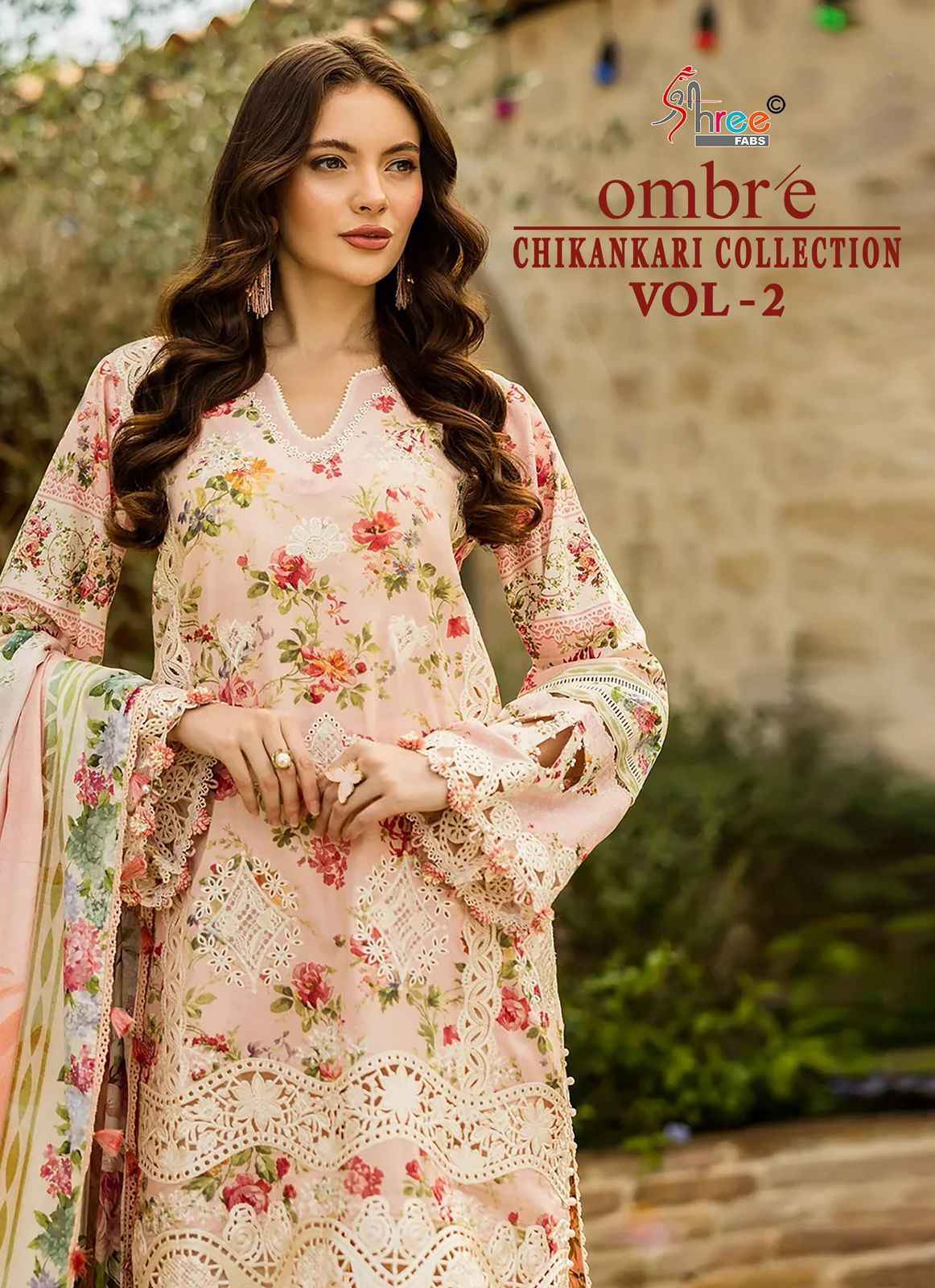 Shree Fabs Ombre Chikankari Collection Vol 2 Cotton Dress Material 8 pcs Catalogue