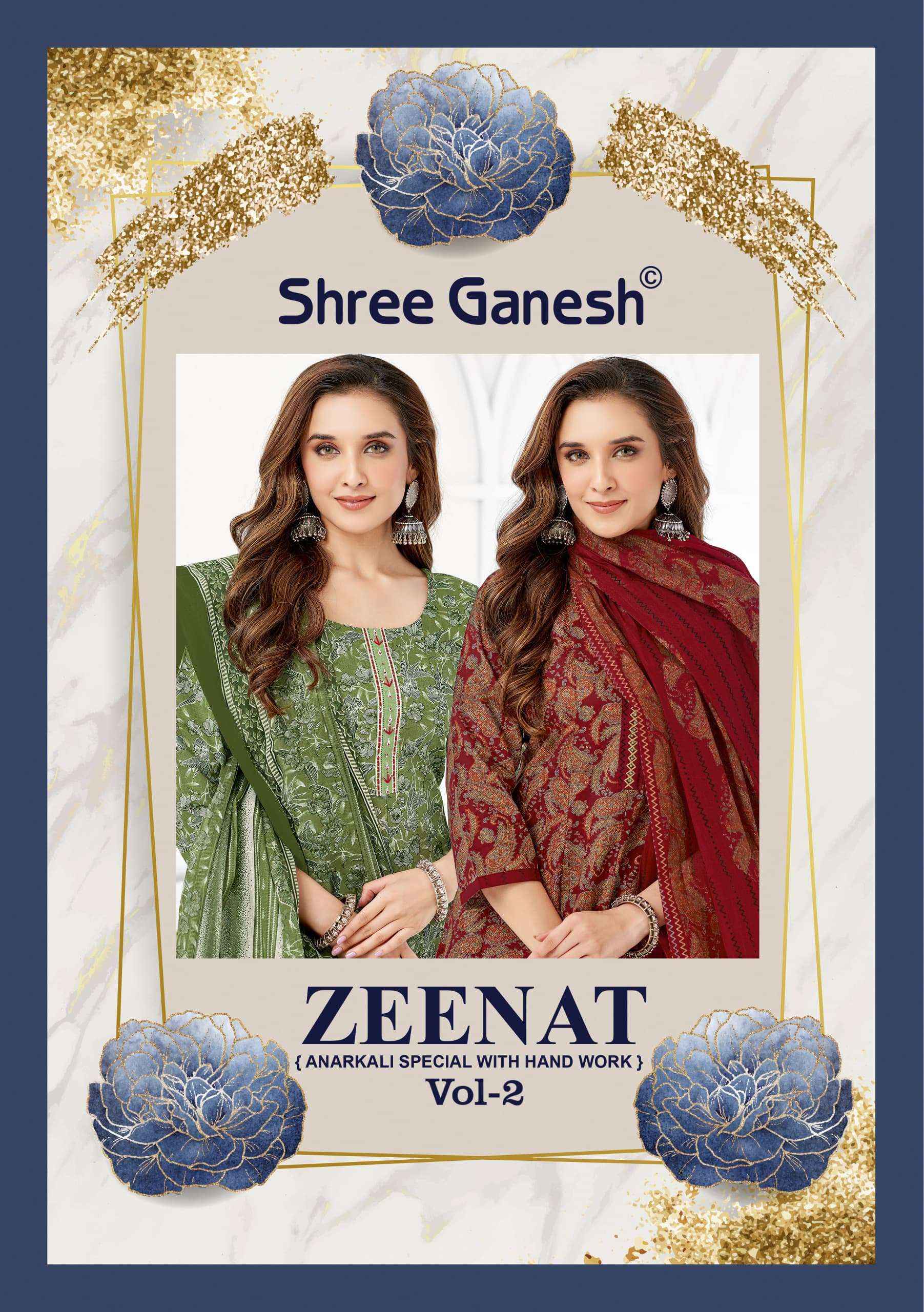 Shree Ganesh Zeenat Vol 2 Cotton Kurti Combo 9 pcs Catalogue