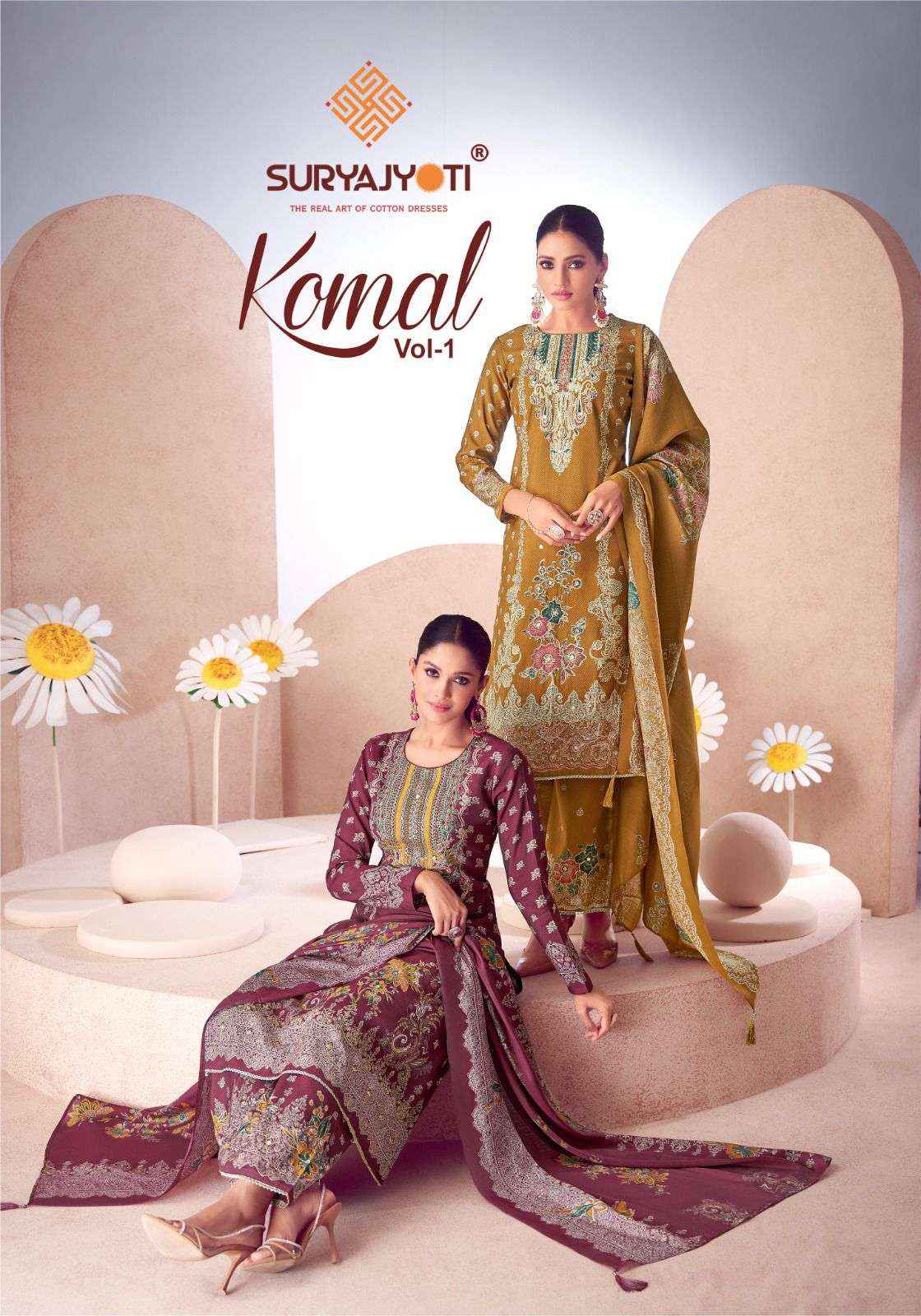 Suryajyoti Komal Vol 1 Modal Dress Material 6 pcs Catalogue