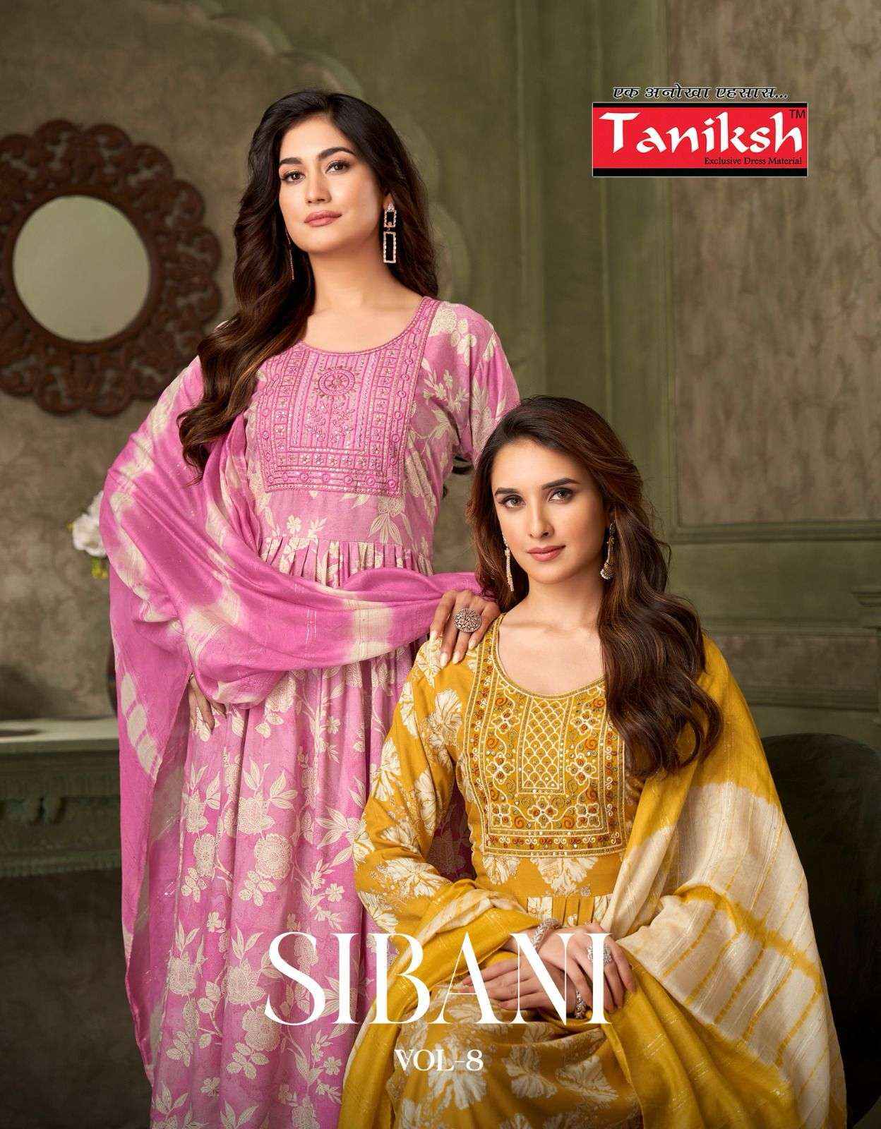 Taniksh Sibani Vol 8 Rayon Kurti Combo 8 pcs Catalogue