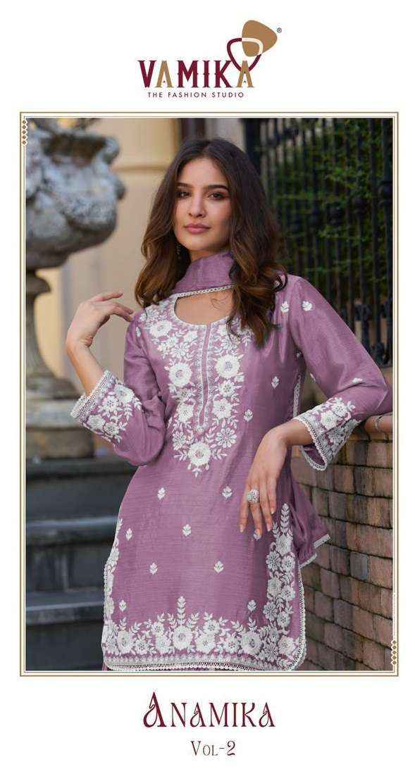 Vamika Anamika Vol 2 Readymade Chinone Dress 5 pcs Catalogue