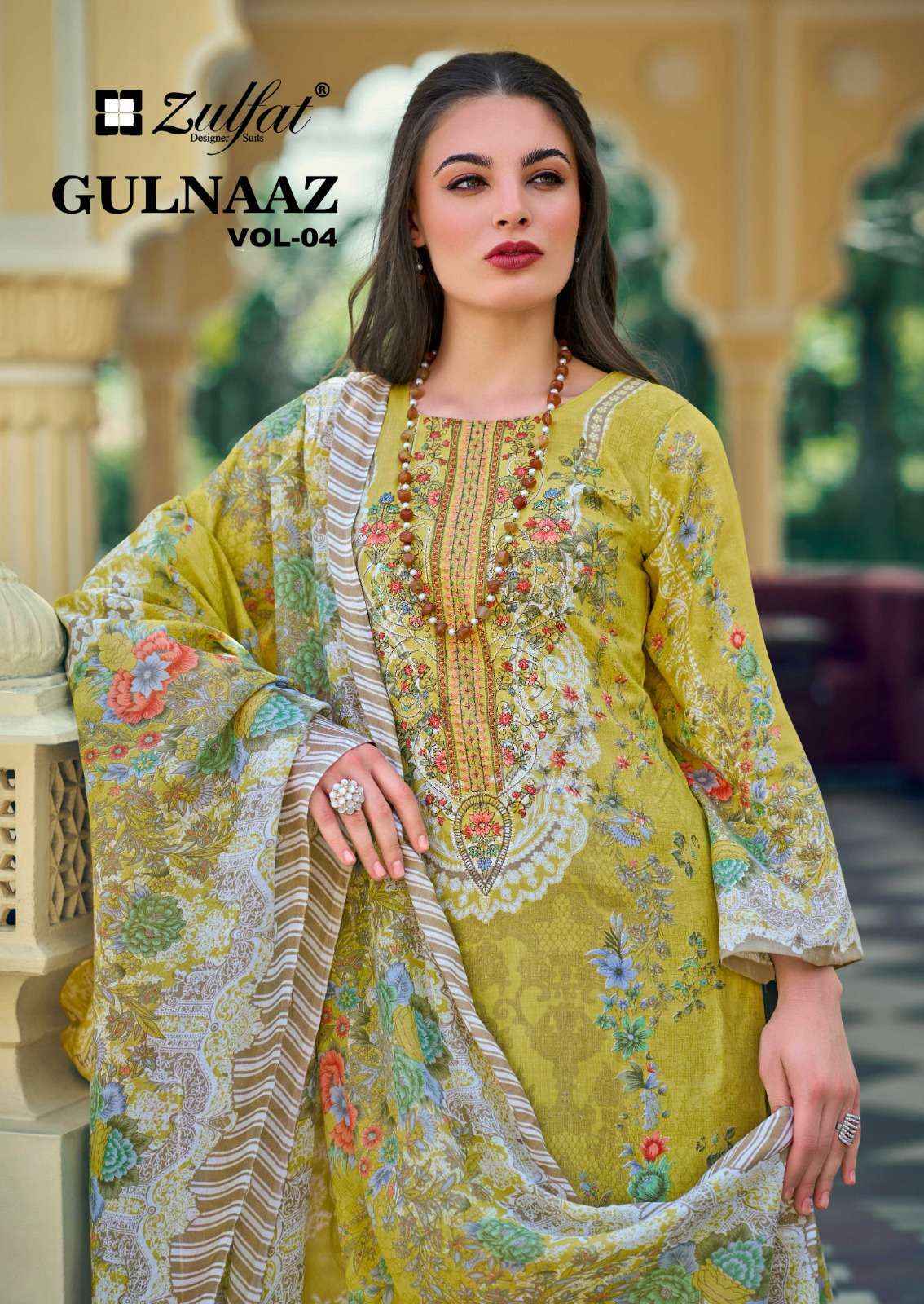 Zulfat Gulnaaz Vol 4 Cotton Dress Material 8 pcs Catalogue