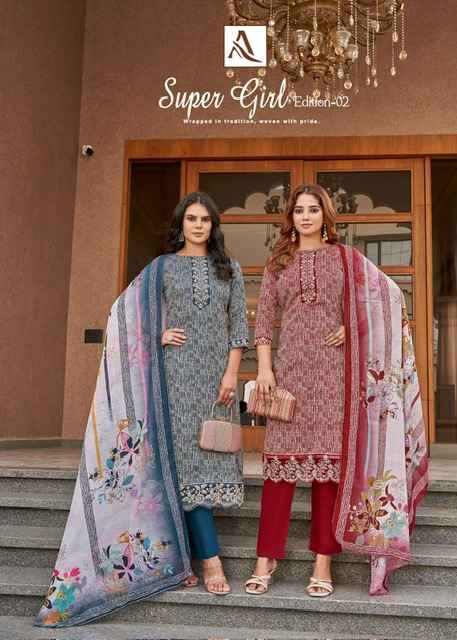 Alok Super Girl Edition 2 Cotton Dress Material 4 pcs Cataolgue
