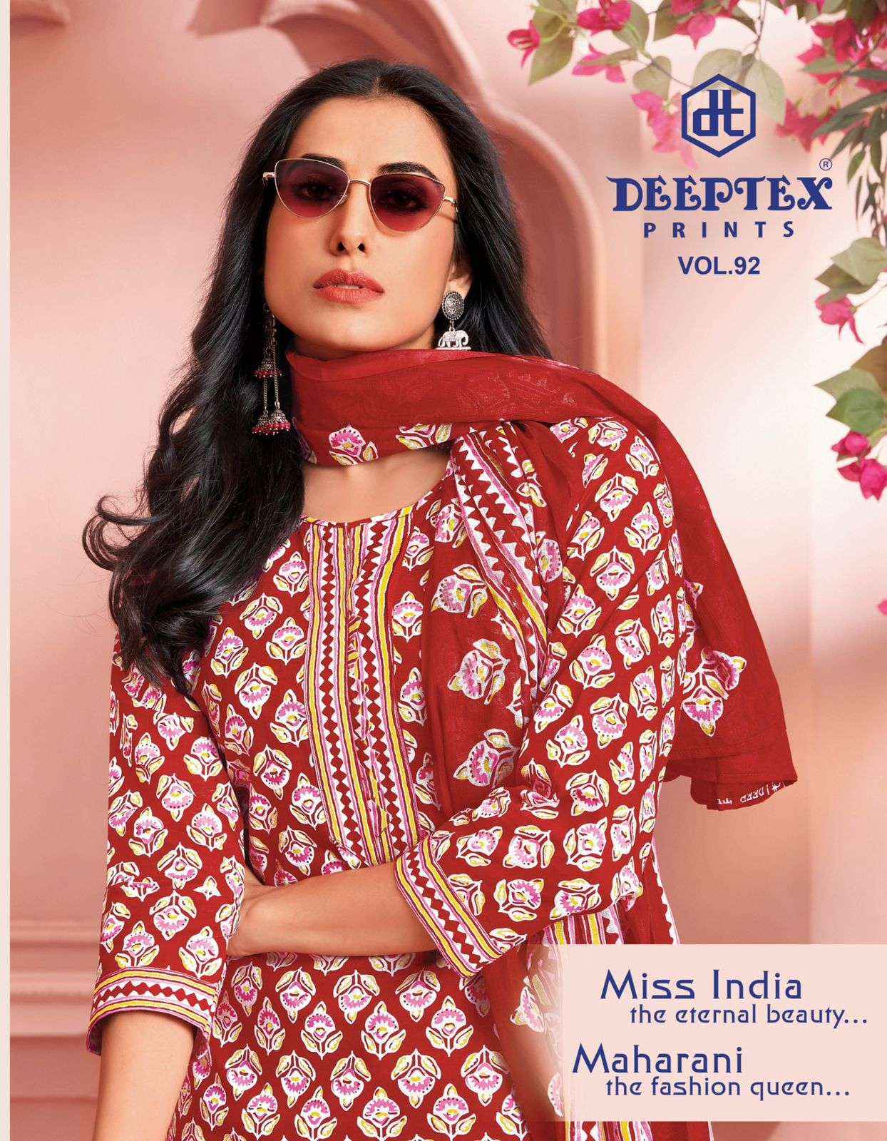 Deeptex Miss India Vol 92 Cotton Dress Material 16 pcs Catalogue