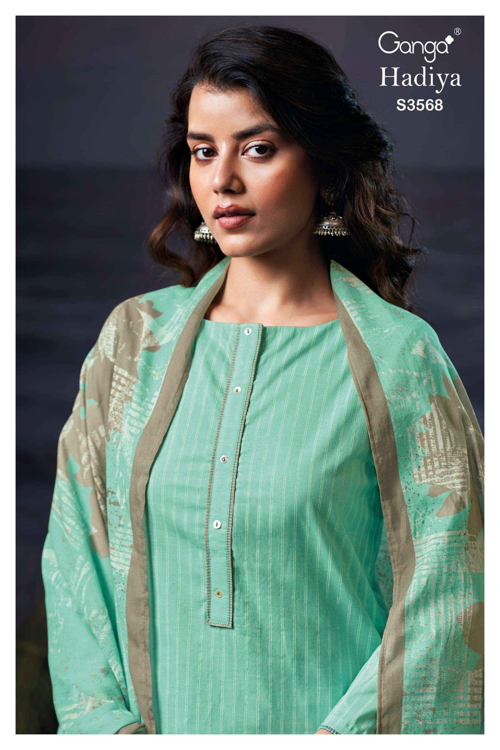 Ganga Hadiya 3568 Cotton Dress Material 4 pcs Catalogue
