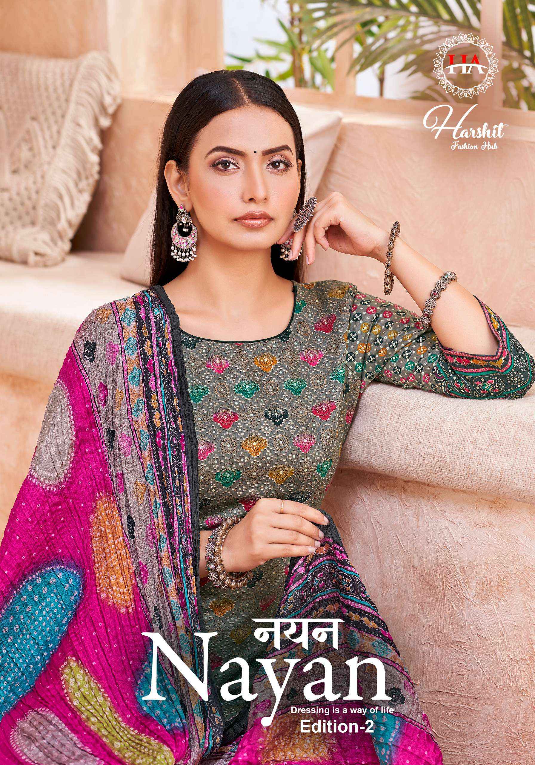 Harshit Fashion Hub Nayan Edition 2 Jam Cotton Dress Material 8 pcs Catalogue