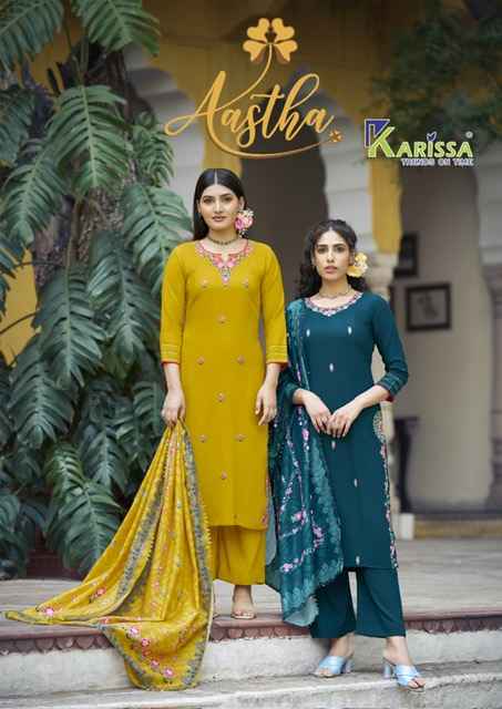 Karissa Aastha Liva Rayon Kurti Combo 4 pcs Catalogue