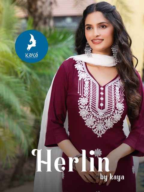 Kaya Herlin Rayon Kurti Combo 6 pcs Catalogue