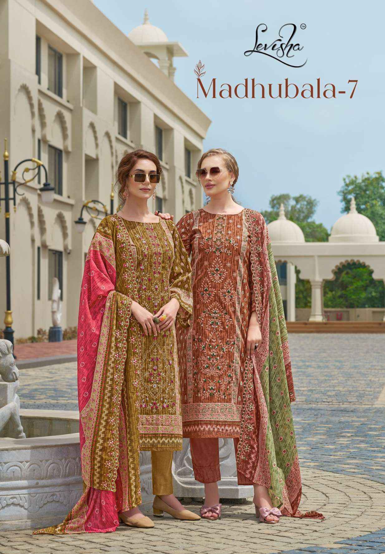 Levisha Madhubala Vol 7 Cambric Cotton Dress Material 8 pcs Catalogue