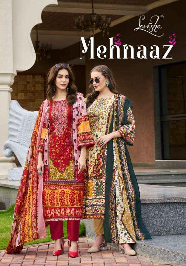 Levisha Mehnaaz Cotton Dress Material 8 pcs Catalogue