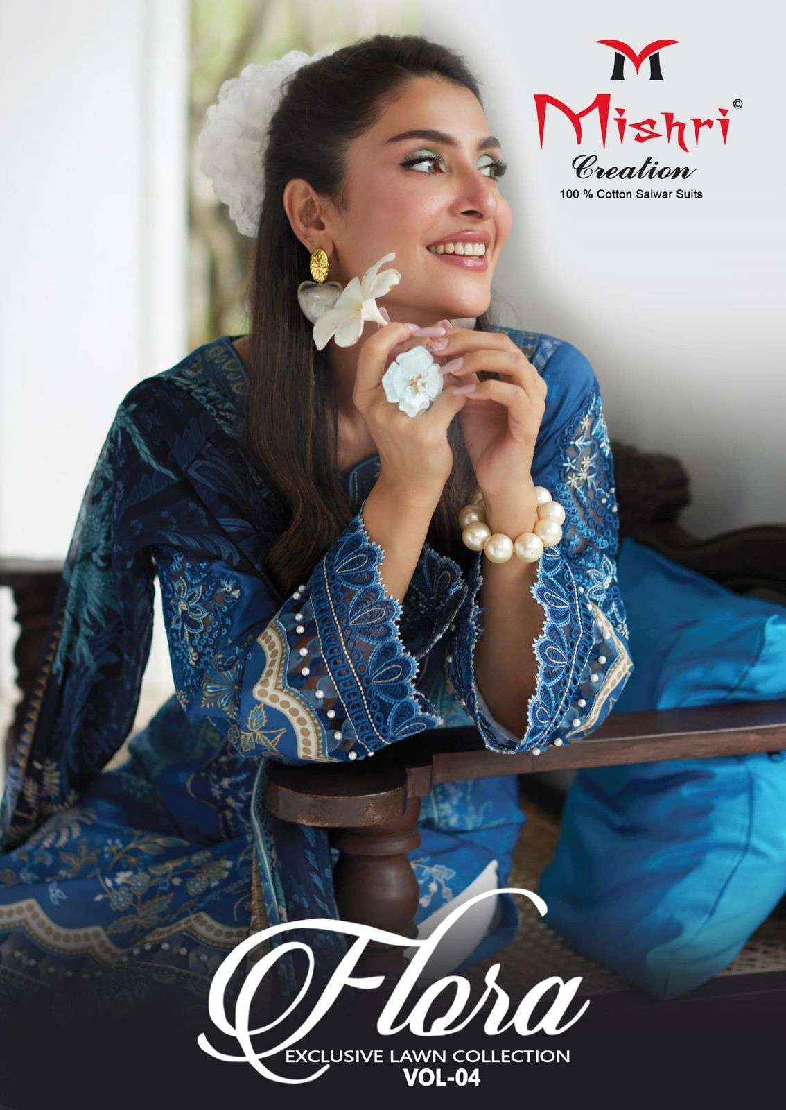 Mishri Creation Flora Vol 4 Readymade Lawn Cotton Dress 6 pcs Catalogue