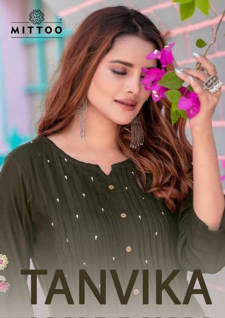 Mittoo Tanvika Rayon Kurti With Bottom 5 pcs Catalogue