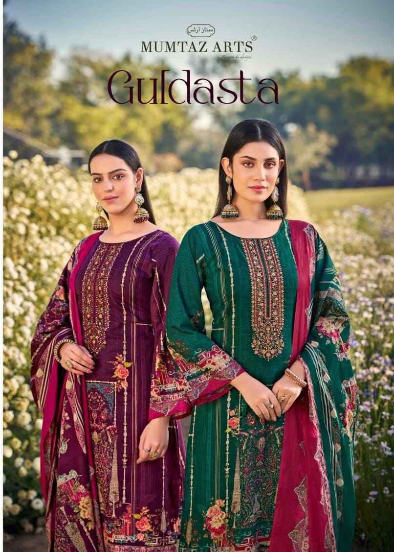 Mumtaz Arts Guldasta Lawn Cotton Dress Material 6 pcs Catalogue