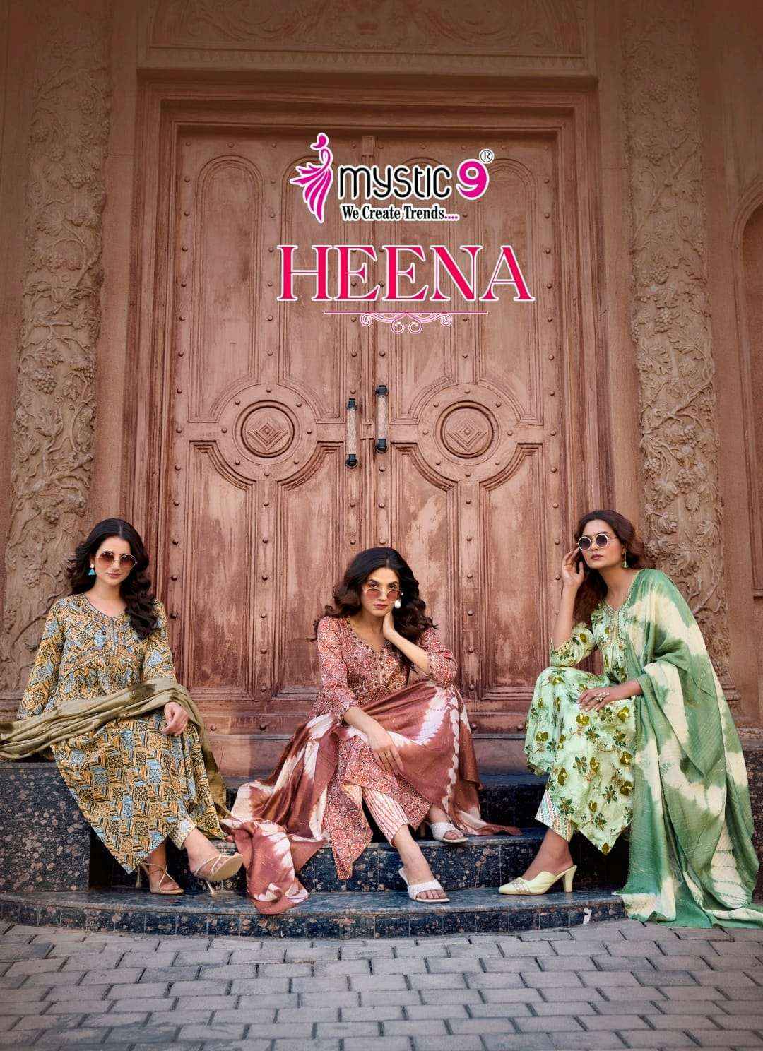 Mystic 9 Heena Vol 7 Rayon Kurti Combo 8 pcs Catalogue