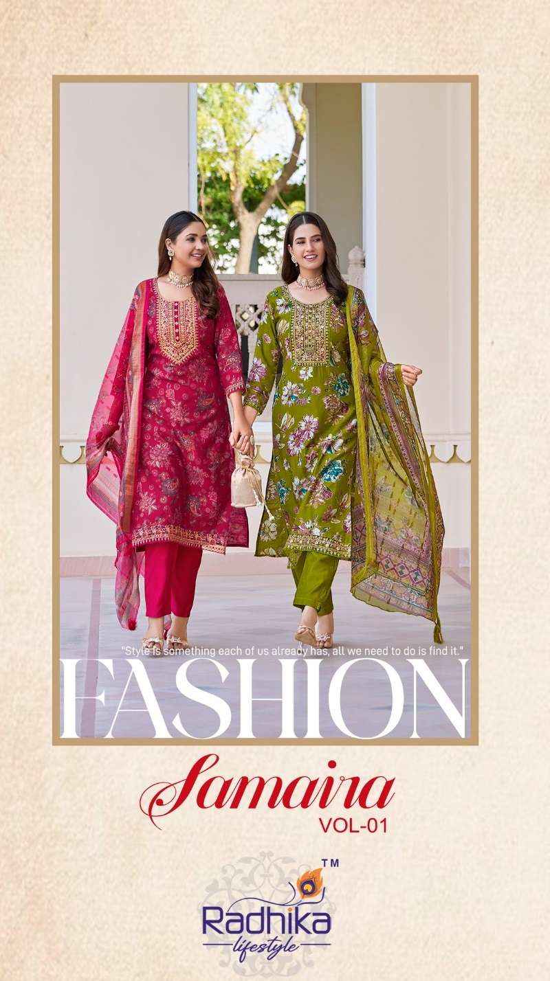 Radhika Lifestyle Samaira Vol 1 Fancy Kurti Combo 6 pcs Catalogue