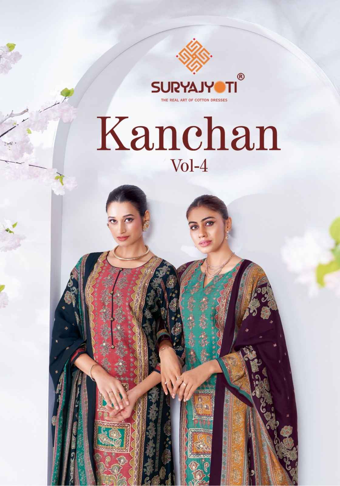 Suryajyoti Kanchan Vol 4 Modal Dress Material 6 pcs Catalogue