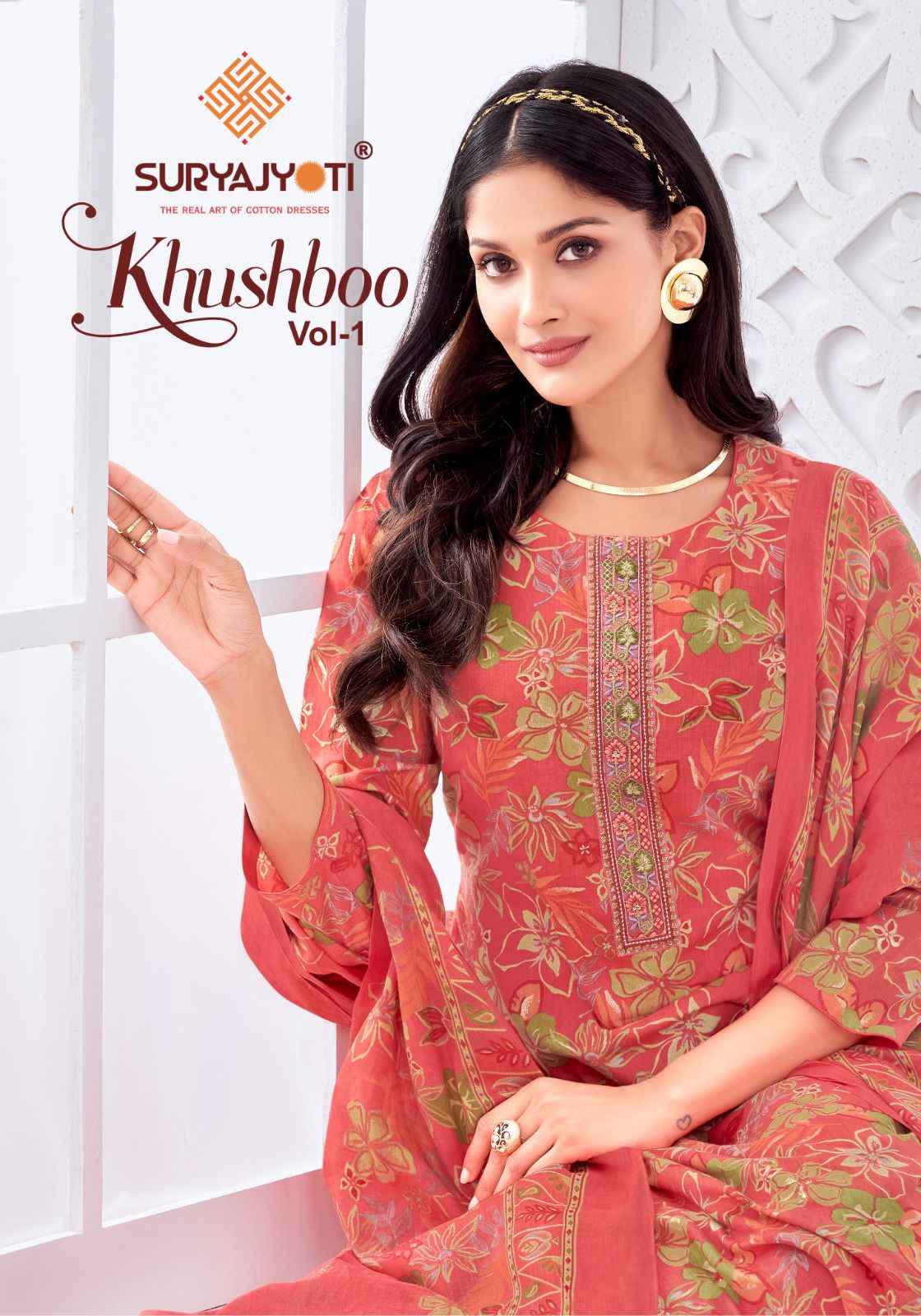 Suryajyoti Khusboo Vol 1 Lawn Dress Material 8 Pc Catalouge
