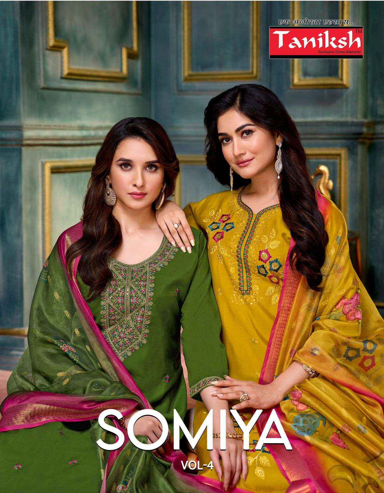 Taniksh Somiya Vol 4 Roman Silk Kurti Combo 8 pcs Catalogue