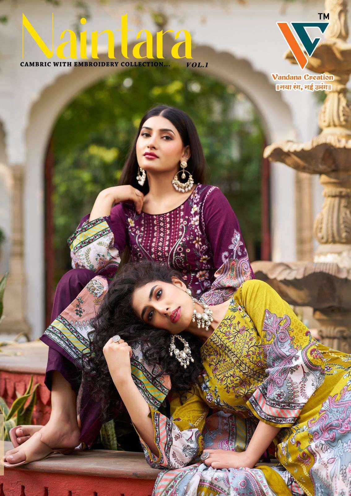Vandana Creation Naintara Vol 1 Cotton Dress Material 8 pcs Catalogue
