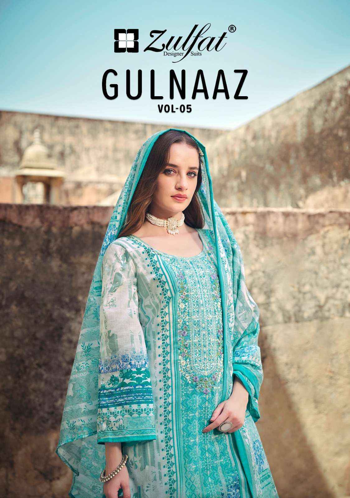 Zulfat Gulnaaz Vol 5 Cotton Dress Material 8 pcs Catalogue