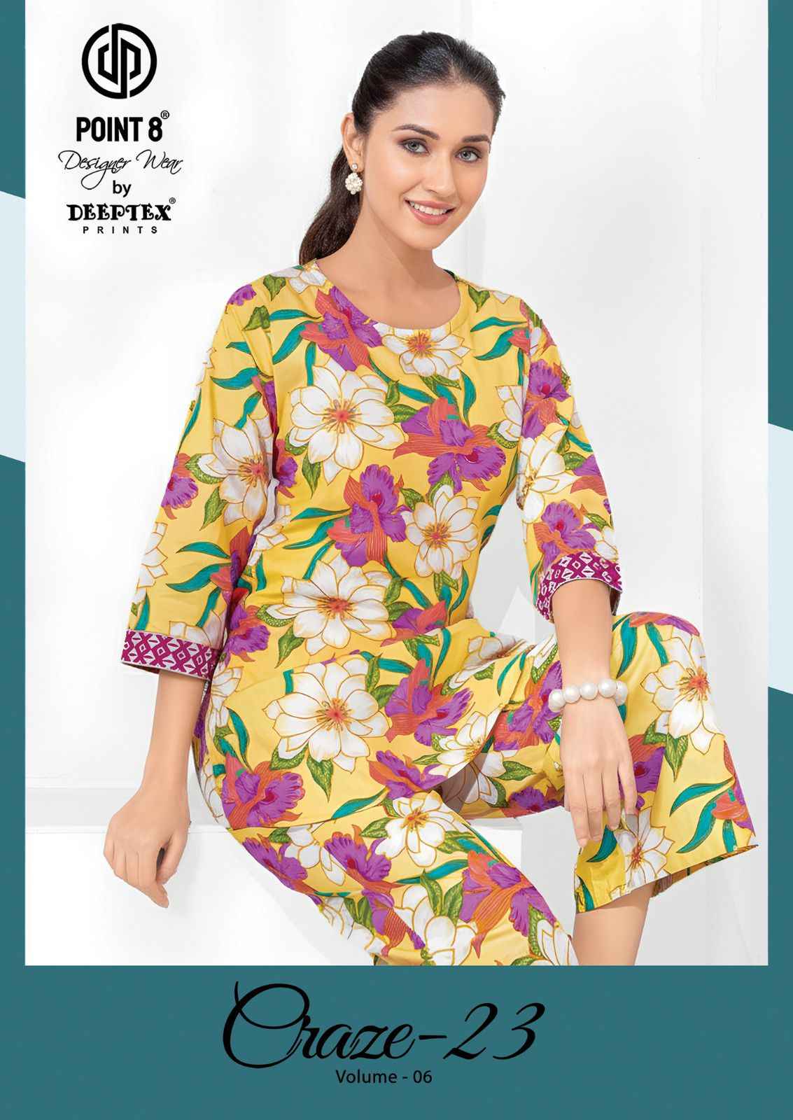 Deeptex Craze Vol 23 Vol 6 Cotton Co Ord Set designer weastern
