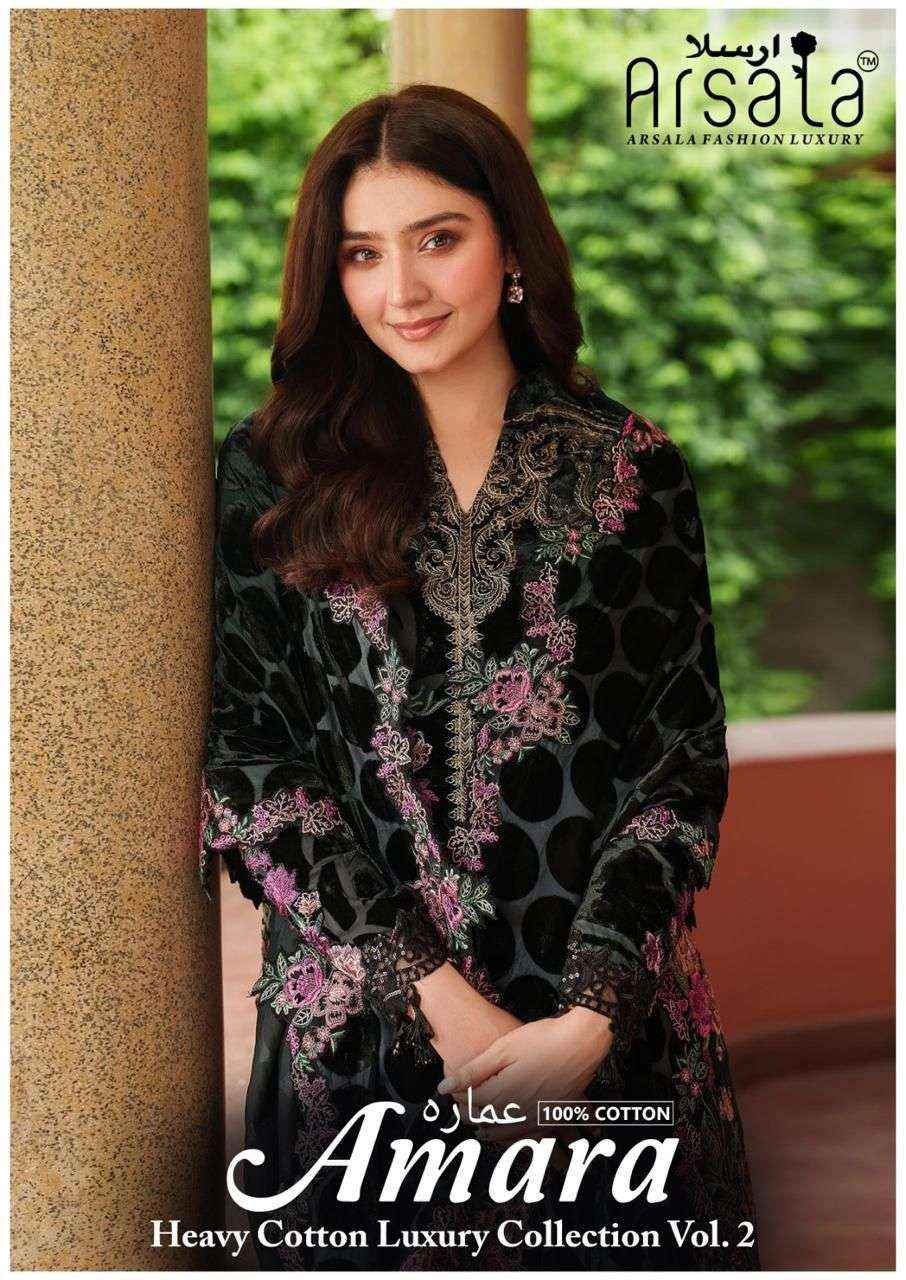 Arsala Fashion Amara Vol 2 Lawn Cotton Dress Material Womens Clothing Store  Online