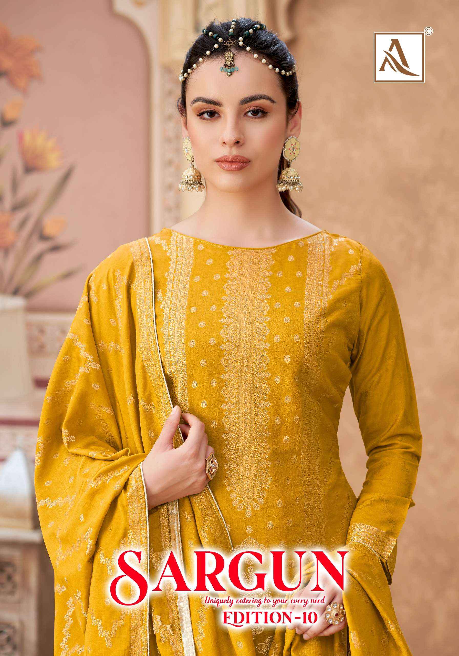 ALOK SARGUN EDITION 10 present Wholesale designer Dress material in ...