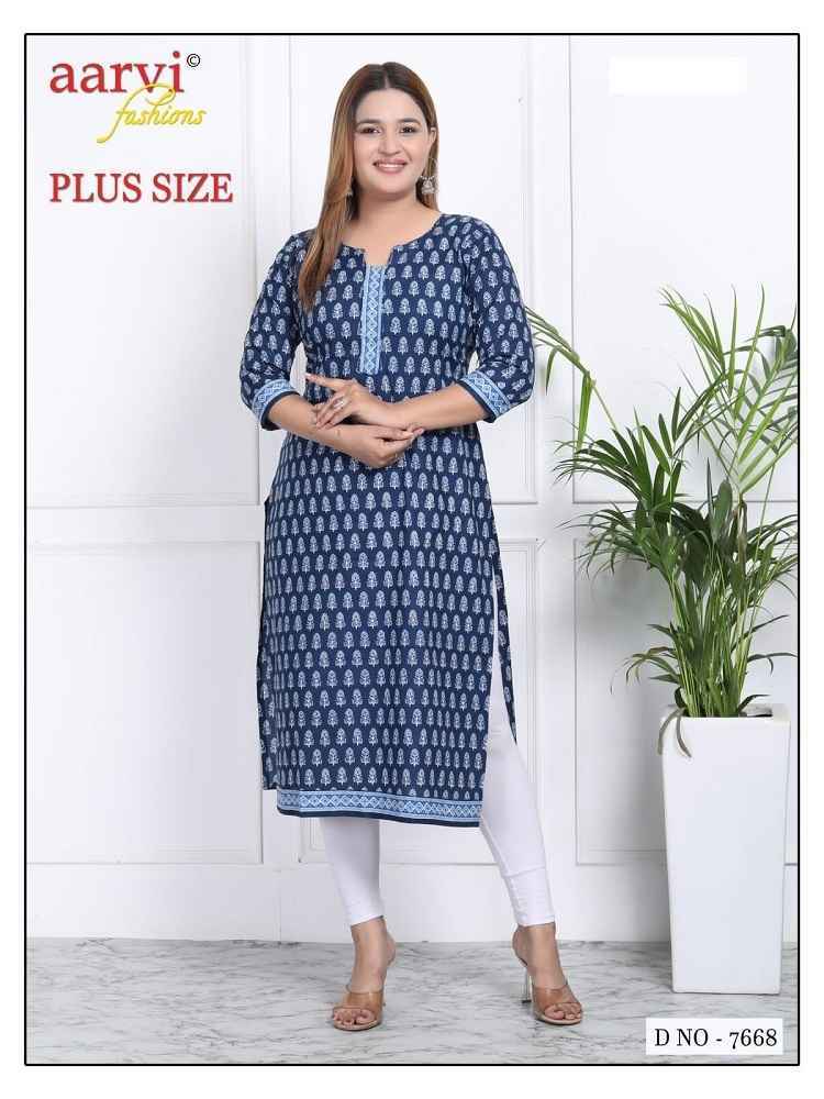 Aarvi Fashion Plus Size Vol 3 Cotton Kurti 10 pcs Catalogue