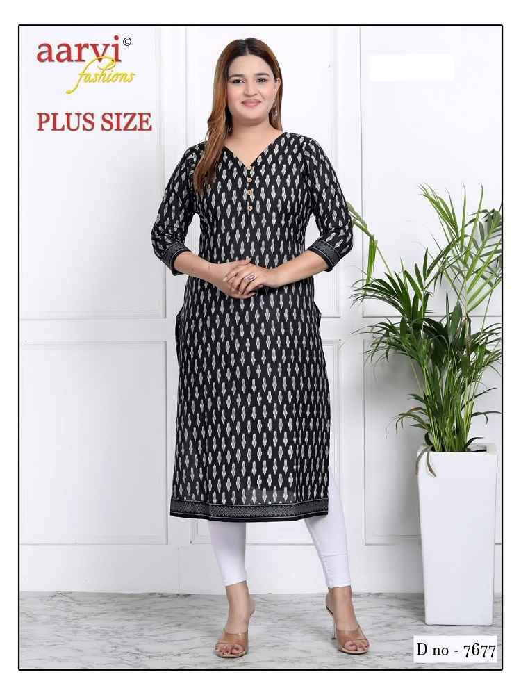 Aarvi Fashion Plus Size Vol 3 Cotton Kurti Mumbai Wholesale Suits