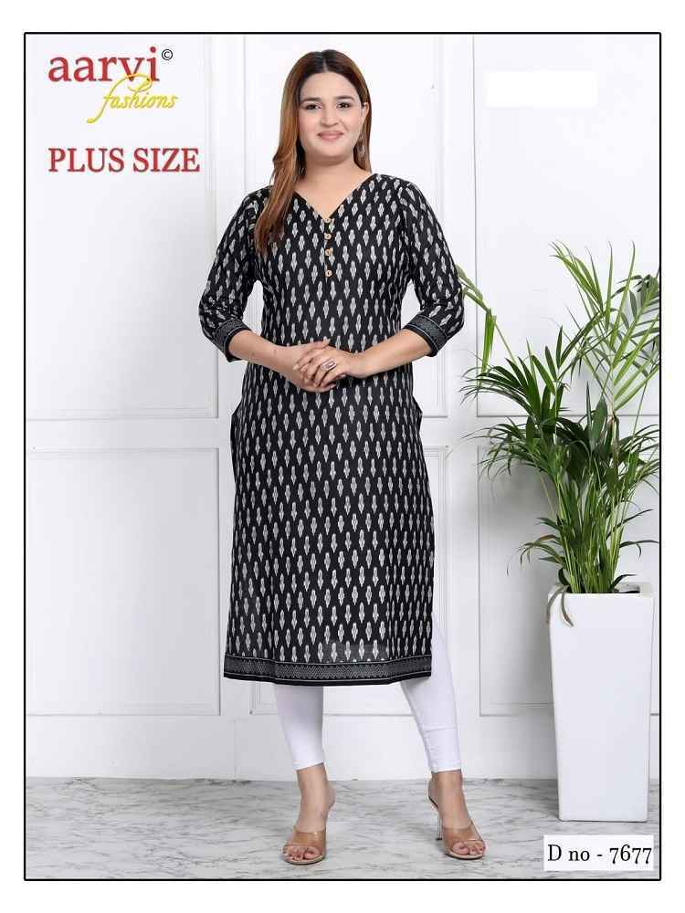 Aarvi Fashion Plus Size Vol 3 Cotton Kurti 10 pcs Catalogue