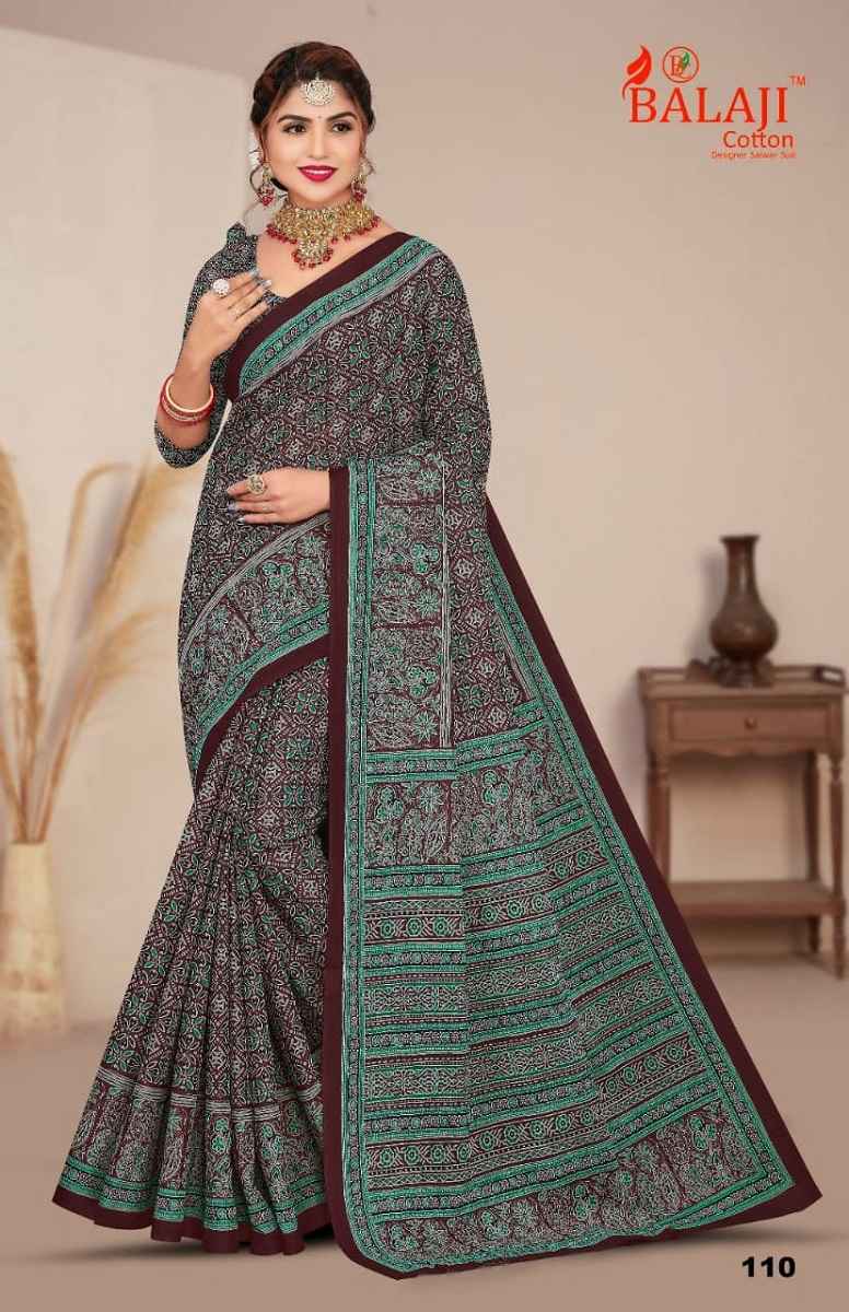 Balaji Ajark Masleen Vol 1 Cotton Saree 10 pcs Catalogue