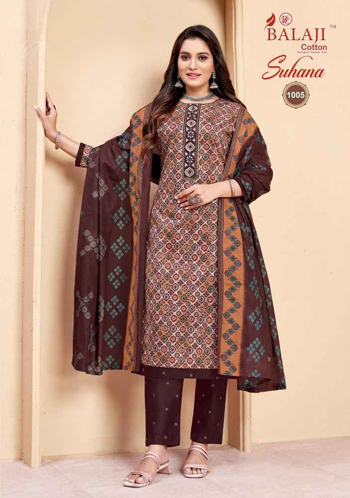 Balaji Suhana Vol 1 Cotton Dress Matrial 8 pcs Catalogue