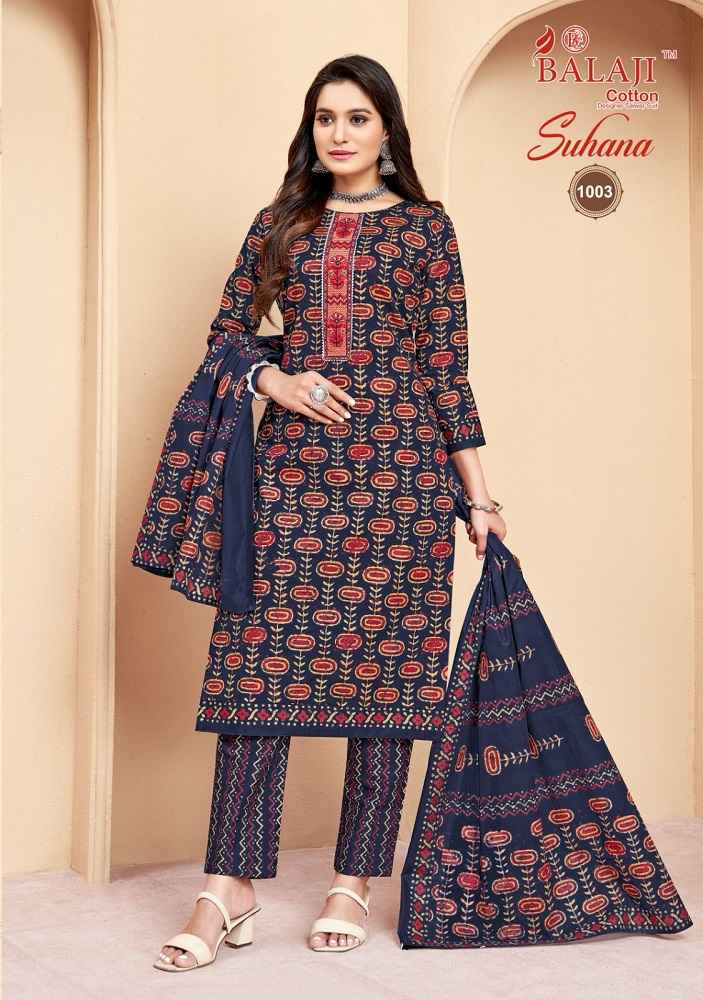 Balaji Suhana Vol 1 Cotton Dress Matrial 8 pcs Catalogue