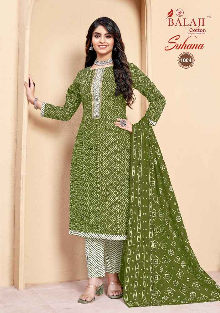 Balaji Suhana Vol 1 Cotton Dress Matrial 8 pcs Catalogue