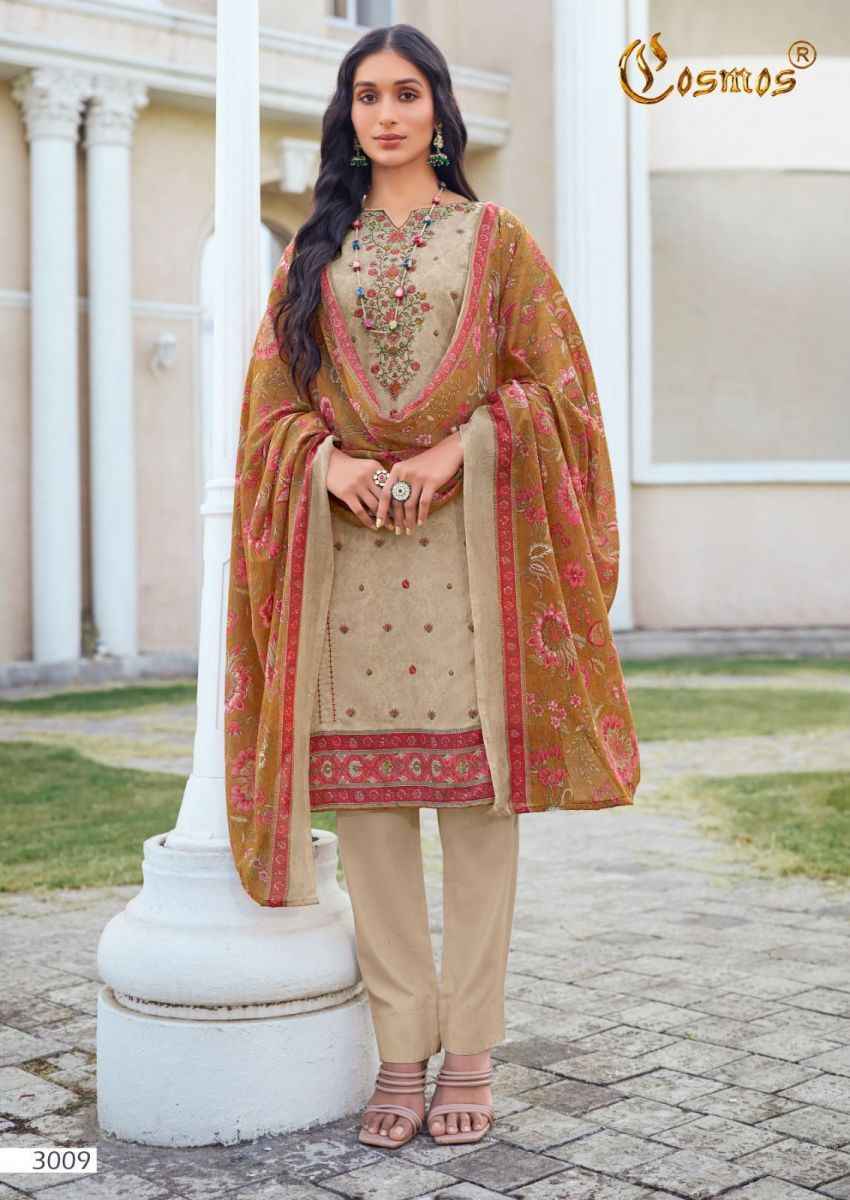 Cosmos Noor Embroidered Vol 3 Lawn Dress Material 10 pcs Catalogue