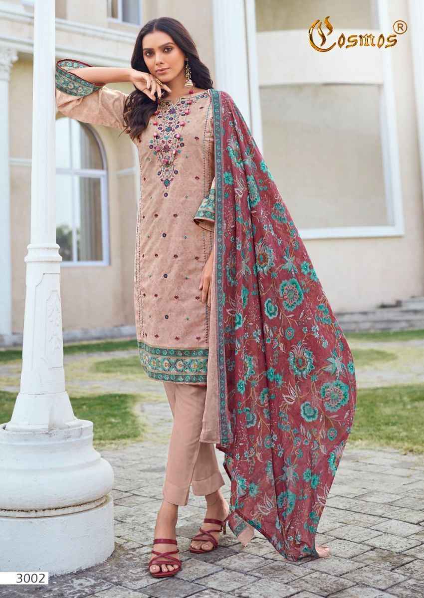 Cosmos Noor Embroidered Vol 3 Lawn Dress Material 10 pcs Catalogue