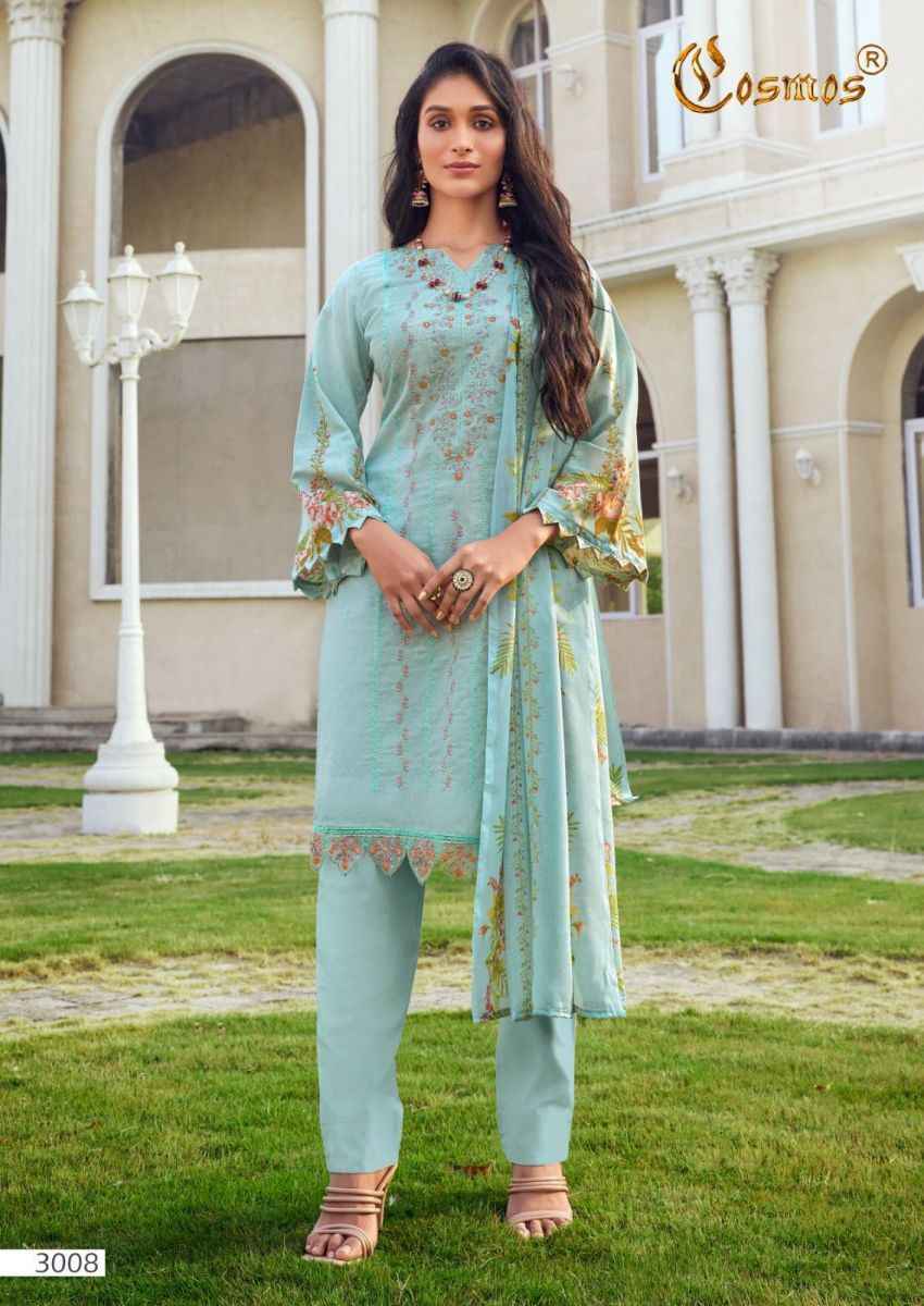 Cosmos Noor Embroidered Vol 3 Lawn Dress Material 10 pcs Catalogue