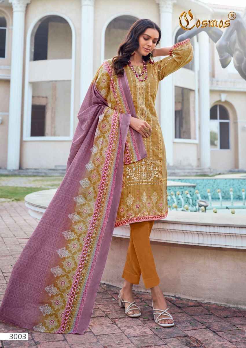 Cosmos Noor Embroidered Vol 3 Lawn Dress Material 10 pcs Catalogue